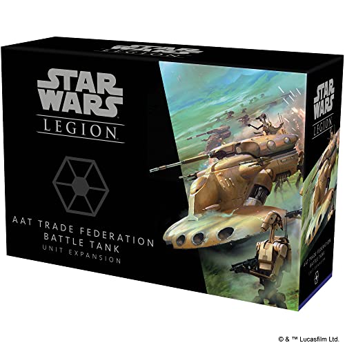 Star Wars: Legion AAT Trade Federation Tank UNIT EXPANSION - Unleash Devastation! Tabletop Miniatures Strategy Game for Kids and Adults, Ages 14+, 2 Players, 3 Hour Playtime, Made by Atomic Mass Games - style: Separatist Alliance Expansions: AAT Trade Fed