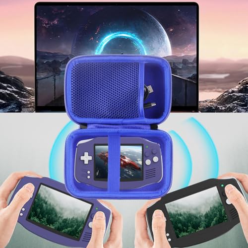 Hard Case Compatible with RG34XX/R36MAX Retro Handheld Game Console (blue) - color: blue