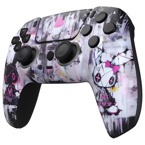 ProControllers LLC Custom Wireless Controller for PS5 - Hand Airbrushed & Multiple Designs Available (Evil Bunny) - color: Evil Bunny