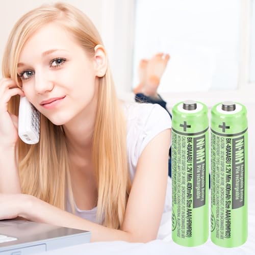 OSIM 12Pack BK-40AAABU Ni-MH AAA Rechargeable Batteries 400mah 1.2V AAA NI-MH Rechargeable Batteries for Panasonic Cordless Phones, Remote Controls, Electronics - size: 400-12pack