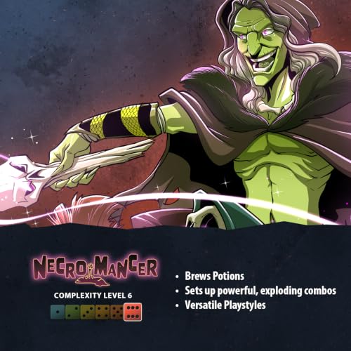 Dice Throne Box Game - Strategic Dice & Card Battler (Necromancer) - style: Necromancer