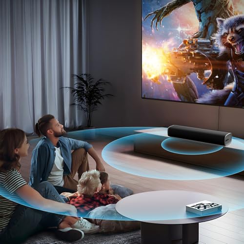 MZEIBO Sound Bar,50W TV Speaker with ARC/Optical/AUX/Bluetooth 5.3, Clear Dialogue & Deep Bass, Home Theater Audio System - color: Silver