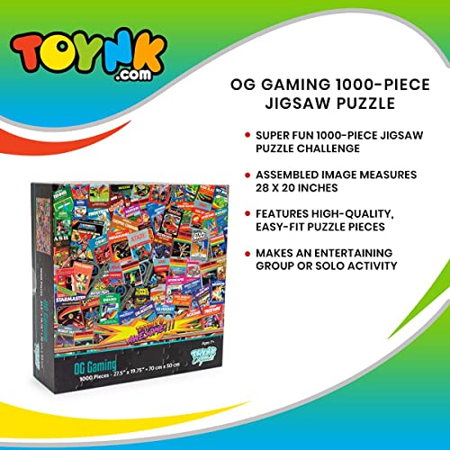 OG Gaming 1000-Piece Jigsaw Puzzle for Adults, Kids | Interactive Brain Teaser, Educational Toys & Games for Home, Indoor Activities, Building Sorting Toys for Creative Play