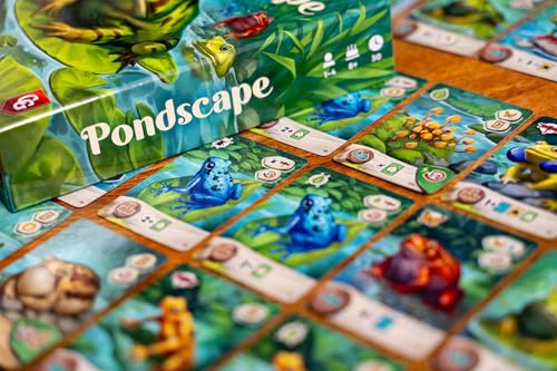 Capstone Games Pondscape - Strategy Card Game for Adults & Teens - 2 Player or More - Asymmetrical, Mystery, Role-Based & Thematic Card Game for Game Night & Family Fun