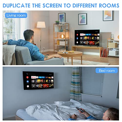HDMI Splitter 1 in 4 Out, 4 Ports HDMI Splitter 4K@30Hz with Power Adapter, 1x4 HDMI Distributor Up to 100ft Long Distance Transmission, Support EDID 3D HD Distributor for PS4 Xbox Fire Stick HDTV