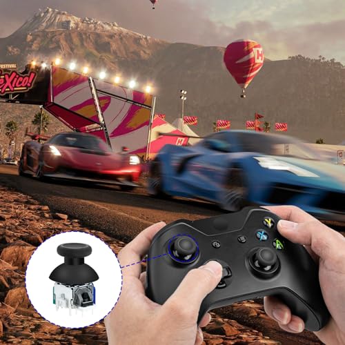 Mcbazel 5 in 1 TMR Joystick Replacement Repair Parts Thumbstick Grips Compatible with X Box Series X/S/One/One X/One S Controller