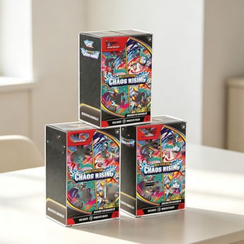 12 PCS Booster Bundle Case, Perfect Order Booster Bundle Protector Case Plastic Display Box Compatible with Ascended Heroes(NOT fit Older Booster)Storage Case for Chaos Rising Box Trading Card Protect