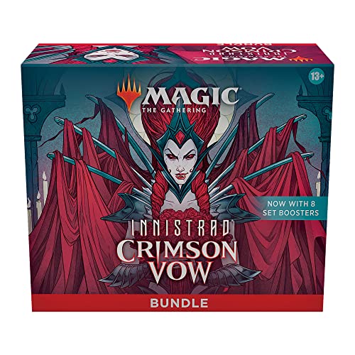 Magic: The Gathering Innistrad: Crimson Vow Bundle | 8 Set Boosters + Accessories
