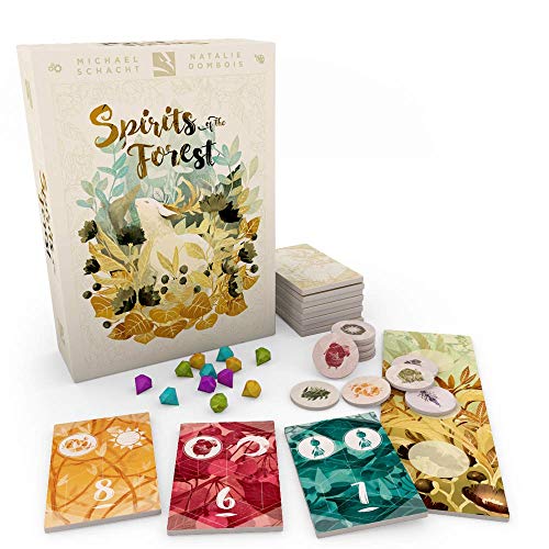 Spirits of the Forest Board Game | Abstract Strategy Game | Open Drafting and Set Collection Game for Adults | Ages 14+ | 1-4 Players | Avg. Playtime 20 Minutes | Made by Thundergryph Games