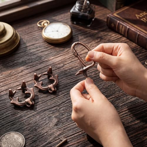 2 Pcs Metal Brain Teaser Puzzle for Adult Teen,Bull Head Snake Escape | 3D Logic Puzzle Set, Iq Education Challenge Toy, Unlock Interlocking Puzzle Gift, Brain Puzzles for Family Classroom - style: Bull Head Snake Escape