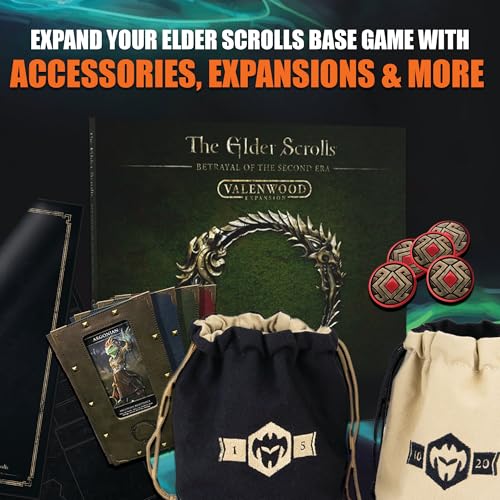 The Elder Scrolls: Betrayal of The Second Era - Premium Dice Tray, RPG Tabletop Adventure Accessory