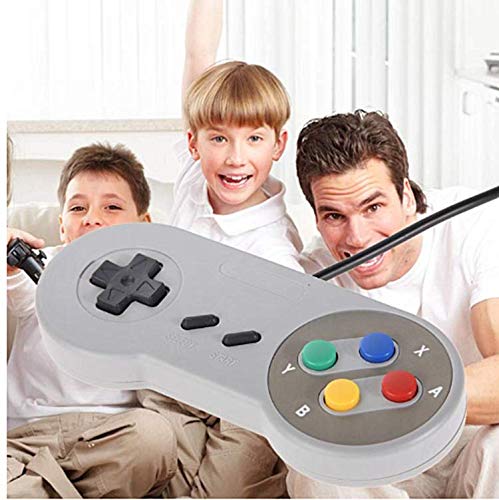 TOOPONE 2 Pack Retro USB Controller Gamepad Joystick, USB PC Super Classic Controller Joypad Gamestick for Windows PC MAC Linux Raspberry Pi 3 Sega Genesis Higan