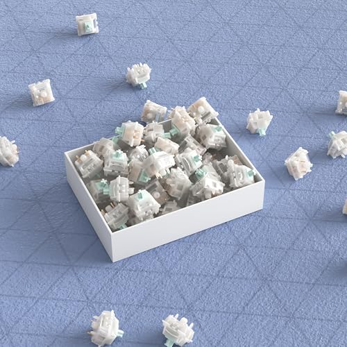 Gateron Milky Yellow Green Tea Pro V3 Pre-Lubed Tactile Switches,Pack of 36 | Removable Light Guide Pole,Universal MX Socket Fit,for Custom Mechanical Gaming Keyboard DIY Mod & Replacement - color: Green Tea Pro V3, size: 36Pcs