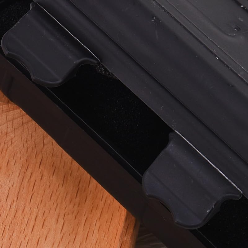 Small Black Hard Plastic Protective Storage Case with Pluck Foam Insert 5.31×3.15×1.57in Lightweight Waterproof Mini Carrying Box for Small Tools Electronics Fishing Lure Outdoor Gear Daily Tiny Items