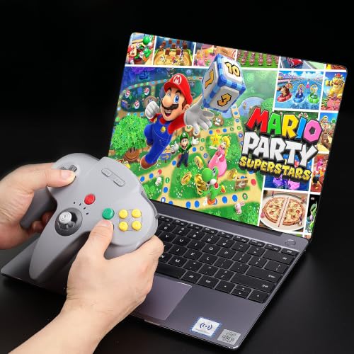 2 Pack Wireless N64 Controller for Switch 1 & 2, N64 Console, Gunmetal/Gray | (Built-in Vibration) (Rechargeable) (3D Analog Stick), 2.4 GHz USB & N64 Receiver Made for Switch Online, Windows PC, macOS - color: Two Pack Gunmetal Grey/Gray