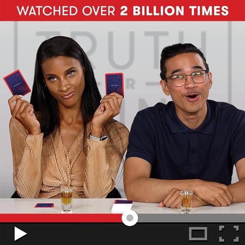Truth or Drink Party Game by Cut I As Seen on TikTok, YouTube, and Snapchat | 410 Hilarious Questions | Ages 21+ | 2+ Players I Fun Games for Adults
