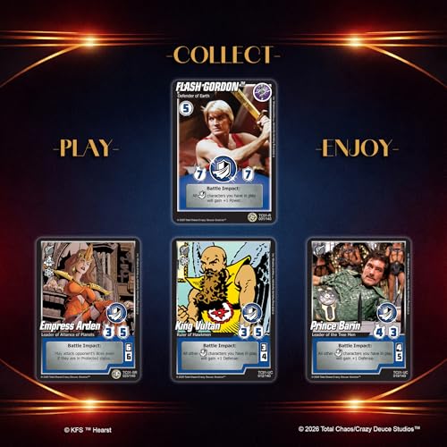 Total Chaos CCG: Flash Gordon™ Universe Hero Starter Deck | 61 Card Deck | 10-Card Booster