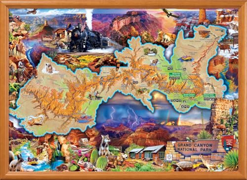 MasterPieces - 1000 Piece Jigsaw Puzzle, Grand Canyon National Park, Fun for Adults, Family, Kids 19.25"x26.75" - style: Grand Canyon