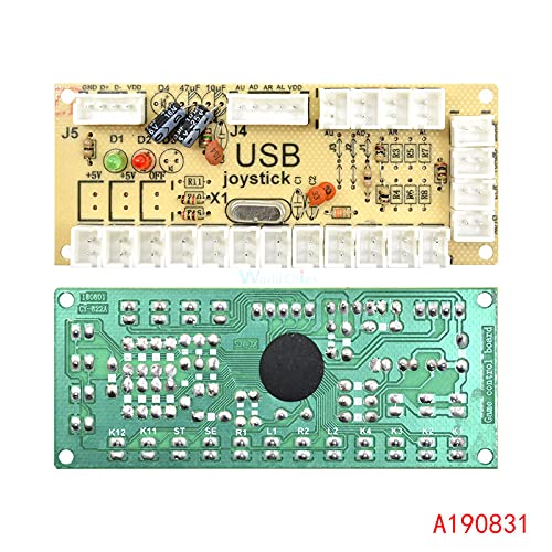 Zero Delay Arcade USB Encoder PC to Joystick Push Buttons Wired Cables for Fight Stick Control Module Board DIY Arcade Game Kit
