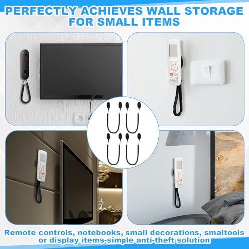 8 Pack 70 Inch Magnetic Remotes Control Holder with Spring Ropes Retractable Cord Remote Holder Wall Mount Anti-Loss Remote Control Leash Wall Mount for Projector TV Fan Couch, Bedside Table - size: 70 Inch