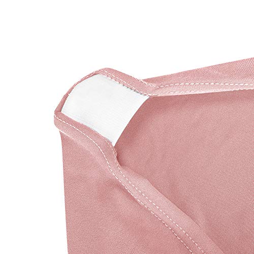 Peomeise 4FT Spandex Table Cover Rectangular Stretch Spandex Tablecloth (Dusty Rose,4FT) - color: Dusty Pink, size: 48" x 30" (Rectangle)