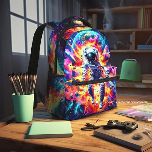School Backpack for Boys- Astronaut Backpacks Boys Backpack for Kids Children Teens Elementary Middle School - Students Bookbag Ages 6-18, Astronaut Bookbag Travel Back Pack - color: Astronaut