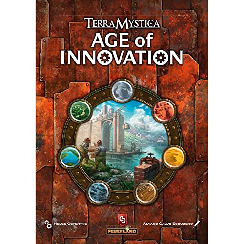 Capstone Games: Age of Innovation - A Terra Mystica Game, Faction Strategy Board Game, Ages 14+, 1-5 Players, 40 Min - style: Age of Innovation
