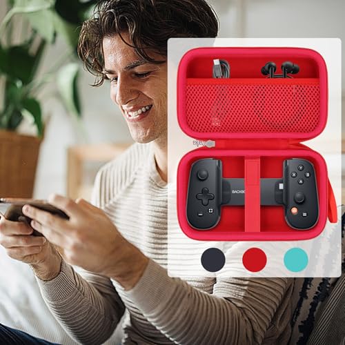 khanka Case for Backbone Pro/Backbone One iOS Mobile Gaming Controller,Carrying Case Compatible with Backbone Pro/Backbone One iOS Mobile Gaming Gamepad/Controller (Red) - color: Red