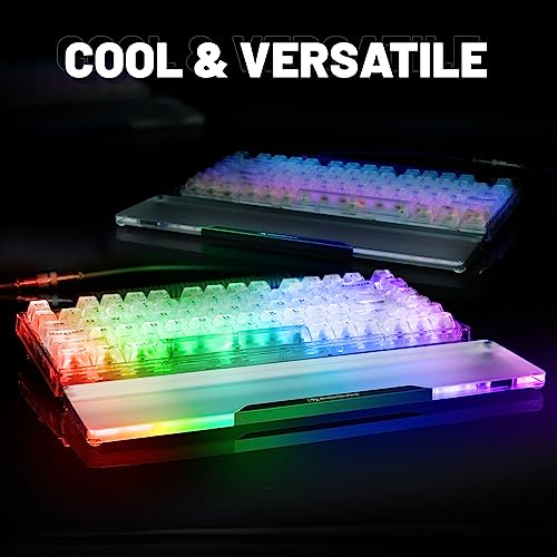 Acrylic Keyboard Wrist Rest-Black 68Key Ergonomic Palm Rest for Computer Keyboard - color: Compact-black, size: Pro