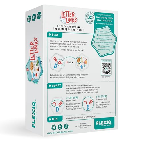 Letter Links — Word Match Game by FlexiQ, Brain Teasers for Kids 6+, Board Games for Family Night - style: Letter Links