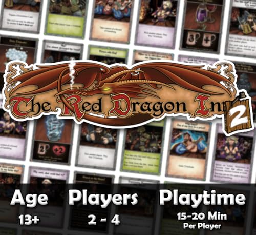 The Red Dragon Inn 2 - Strategy Card Game | 2-4 Players, Ages 13+, 30-60 Minutes - Standalone Expansion - Compatible with All Other Expansions