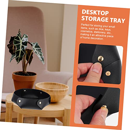 FAVOMOTO Foldable Pu Dice Tray Creative Storage for Desktop Large Capacity Rolling Mat Elegant and Practical Dice Holder for Board Games and Easy to Clean