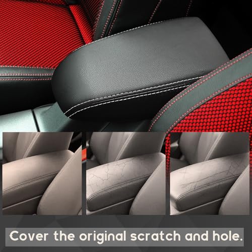 ramuel Center Console Armrest Cover for Ford Focus 2007 | Anti-Scratch ,Non-Slip ,PU Leather ,Easy Install - size: for Focus 2007