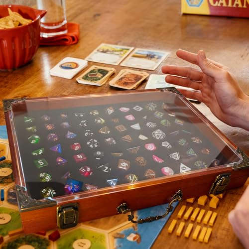 Dice Display Storage Case Storing Dice Sets and Collections,Dice Case Compatible with DND or RPG Role Playing and Other Table Games