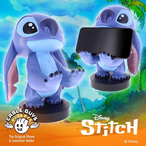 Cableguys Stitch Controller Holder & Phone Stand - Gaming Setup Accessories for Desk and Game Room, Controller Stand Compatible with Xbox, PlayStation & Most Standard Game Controllers