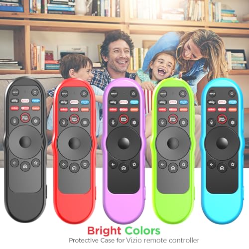 Case Cover for VIZIO XRT270 Smart TV Remote Control Silicone Skin Sleeve with Lanyard Glow in the Dark Green - color: Green