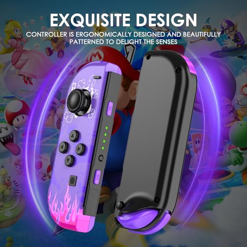 AFMVV Replacement for Switch Controller, Left Right Wireless Controller Compatible with Nintendo Switch/OLED/Lite,with 6-Axis Gyro, Vibration, Motion Control, Wake-up, Screenshot
