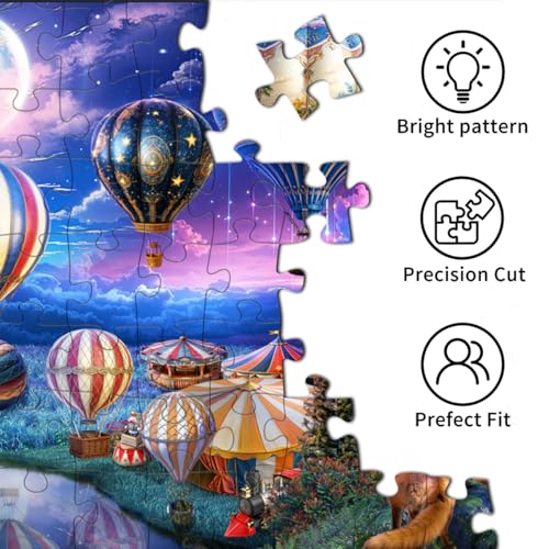 HUADADA-The Clown who Looks up to Freedom-Jigsaw Puzzles for Adults 1000 Pieces, Interlock Perfectly No Dust, Impossible Difficult Hard Fun 1000 Piece Jigsaw Puzzles for Adults-1:1 Poster - color: The Clown Who Looks Up to Freedom