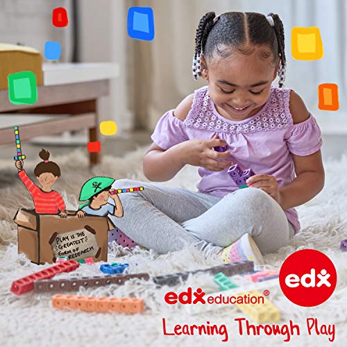 edxeducation Double-Sided Geoboards, Set of 6 with Rubber Bands | 5 x 5 Grid/12 Pin Circular Array, Math Resources, Fine Motor Skills for Kids