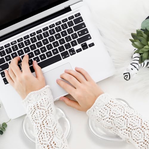 Gel Wrist Rest for Keyboard and Mouse Transparent White Heart Elbow Pad Cushion Ergonomic Cute Clear Cool Mouse Wrist Pad Silicone Non-Slip Support for Computer Gaming Home Office Hand Pillow - color: Heart White