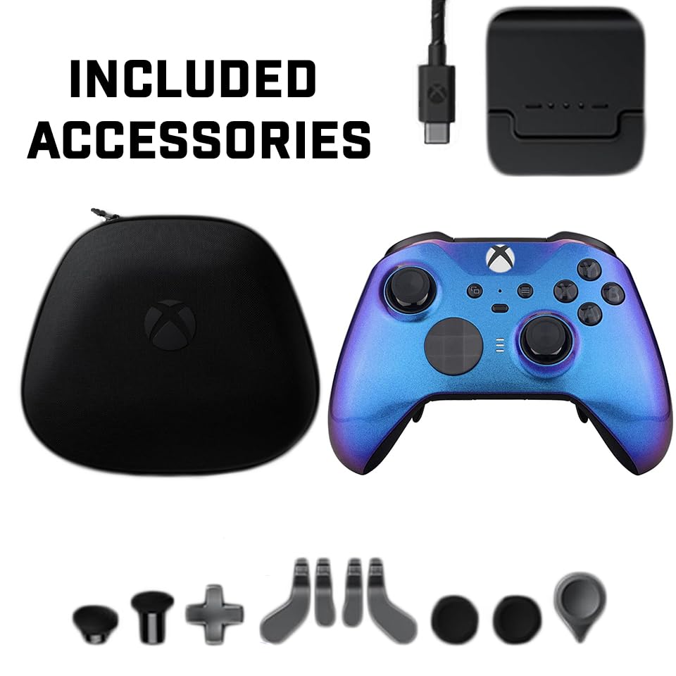 Custom Controllerzz Elite Series 2 Controller Compatible With Xbox One, Xbox Series S and Xbox Series X (Chameleon) - color: Chameleon