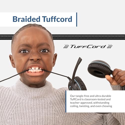 Cyber Acoustics 3.5mm Stereo Headset (AC-5002-80) – Durable, Crisp, and Clear Communication in Classrooms and at Home - 80 Pack - size: 80-Pack
