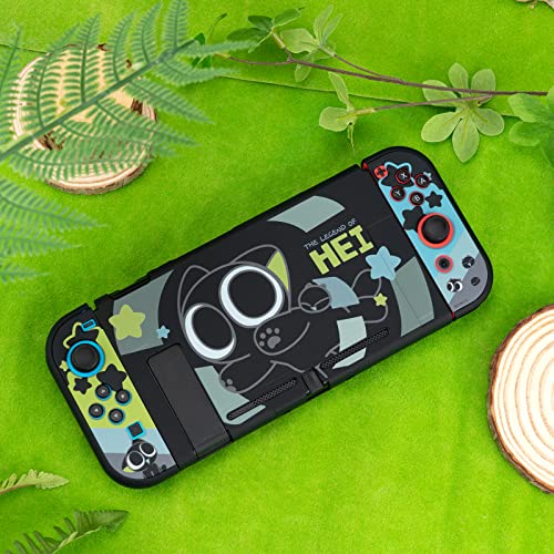 GeekShare Protective Case Slim Cover Case Compatible with Switch and Joy-Con - Shock-Absorption and Anti-Scratch - The HEI Series - color: The HEI