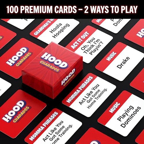Black Owned Hood Charades Card Games for People Its A Thing Game! Urban Night Trivia Adults But Culture. If You Love The Kulture