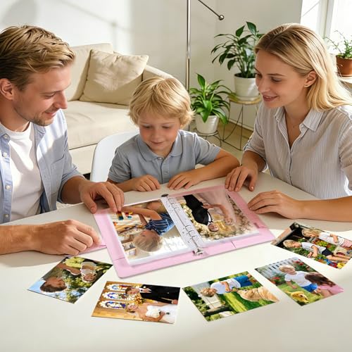 30 Pack 60 Pockets 5x7' Ultra-Clear Photocard Sleeves for 6 Ring A5 Binder, Double-Sided 1 Pocket Photo Pages, Top Loading Sheet Protector for Photos, Postcards, Seed Packets - color: 5x7" - 30 Pack 60 Pockets