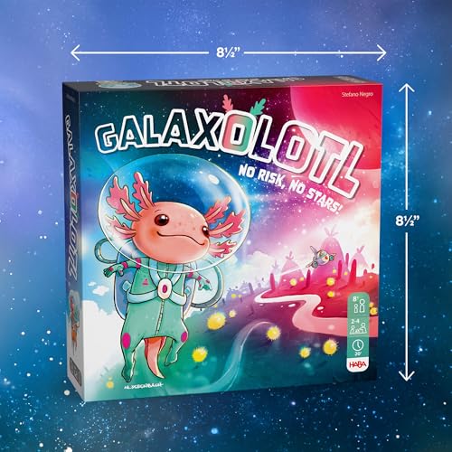 HABA Galaxolotl – Math-Based Strategy Kids Card Games for Ages 8+, Space-Themed Kids Board Games for Family Night