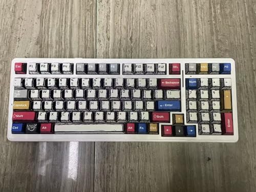 x Aula F99 Pro Wireless Mechanical Keyboard Hot Swappable Gaming Keyboard - color: White-Blue