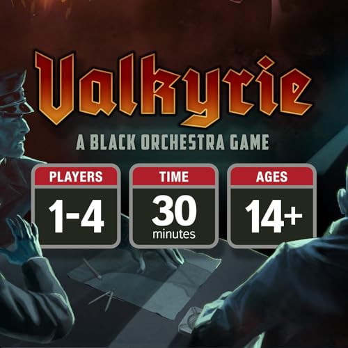 Valkyrie: A Black Orchestra Game – Standalone World War II Espionage Game, 1-4 Players, Ages 14+, Strategic Board Game