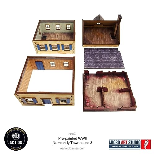 Micro Art Studio: WW2 Normandy Townhouse 3 HDF Prepainted Terrain