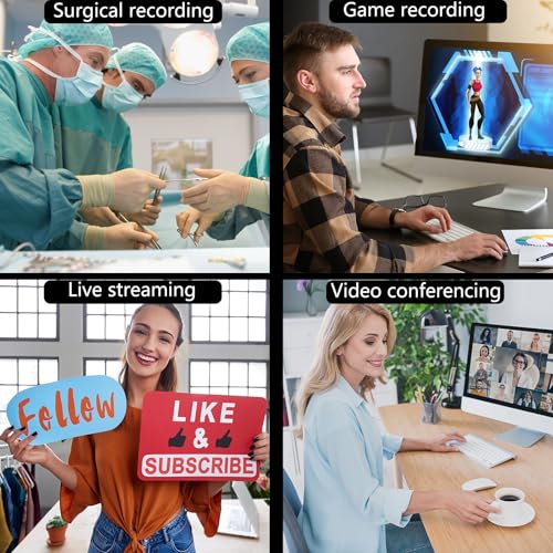 4k HDMI SDI Video Capture Card, 4K30 HDMI to USB 3.0 Capture Card for Streaming Work with Camera/Xbox/PS4/PS5/PC/OBS